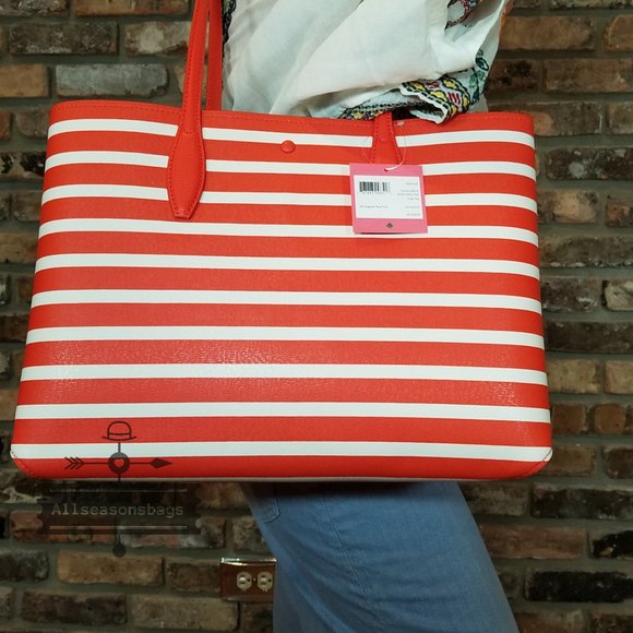 Kate Spade ALL Day Sailing Sailing Stripe Tote main image 6